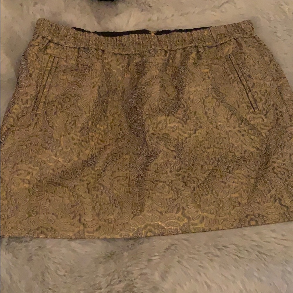 Loft Jacquard Mini Skirt